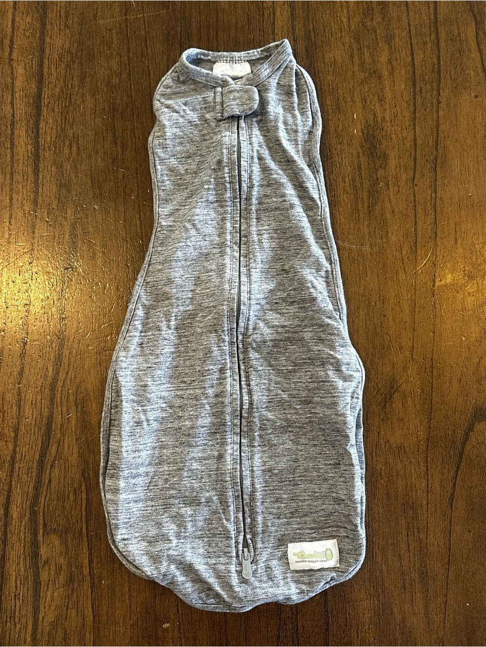 Woombie Gray Infant Sleep Sack Swaddle Newborn 0-3 Months